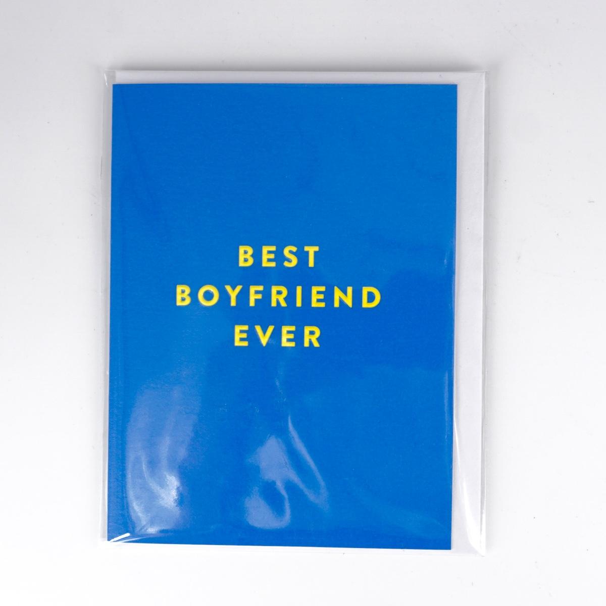 Card BEST BOYFRIEND EVER CARD BEST BOYFRIEND EVER  BLUEQ 