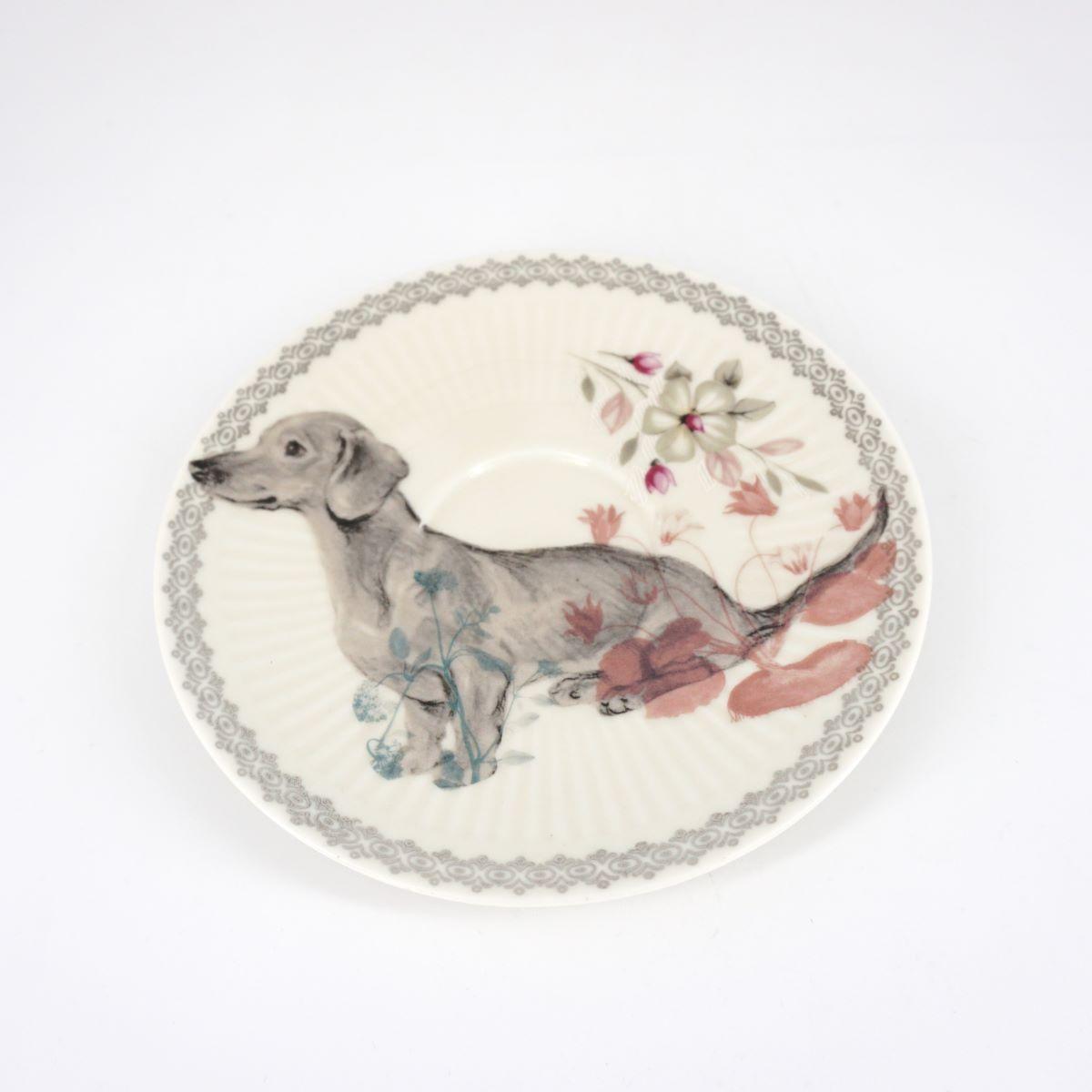 DACHSHUND coffee plate