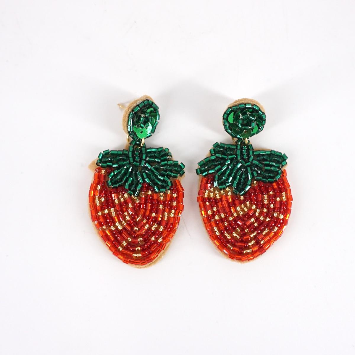Orecchini perline FRAGOLE