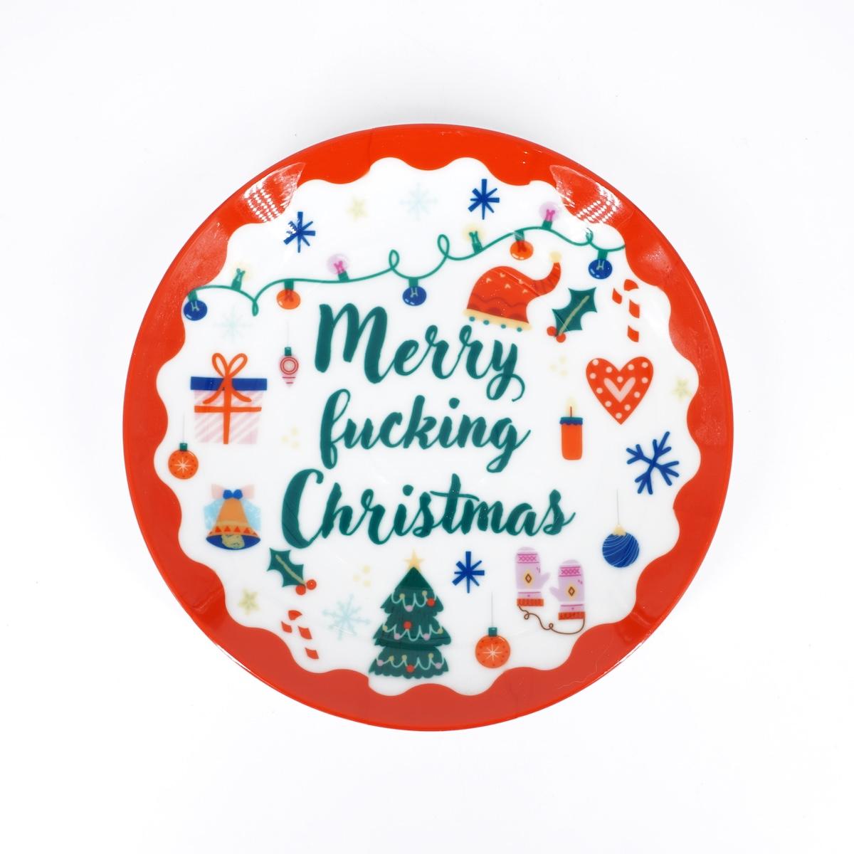 Piattino MERRY FUCKING CHRISTMAS PIATTINO MERRY FUCKING CHRISTMAS  Palermouno 