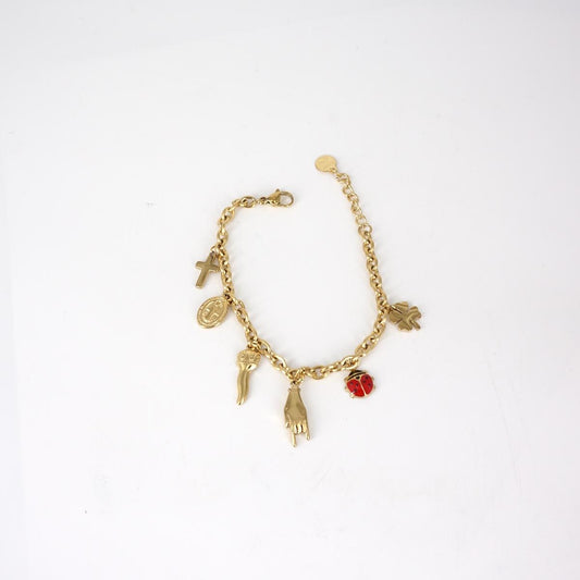 SOPHIE GIOIELLI BRACCIALE MULTICHARMS LUCKY