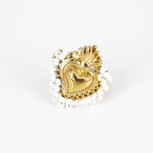 ANELLO EX VOTO CON PERLINE