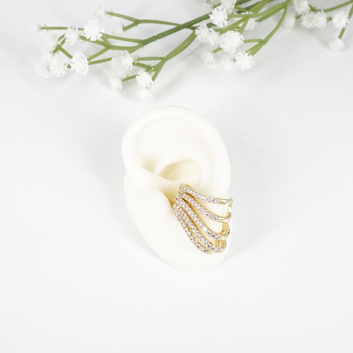 EARCUFF CASCATA ZIRCONI EARCUFF STRASS CASCATA SOPHIE GIOIELLI 