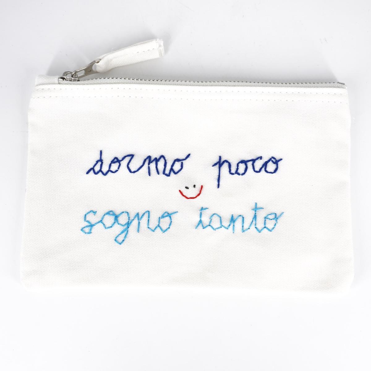 Piattina ricamata DORMO POCO.. PIATTINA DORMO POCO.. TERESA 