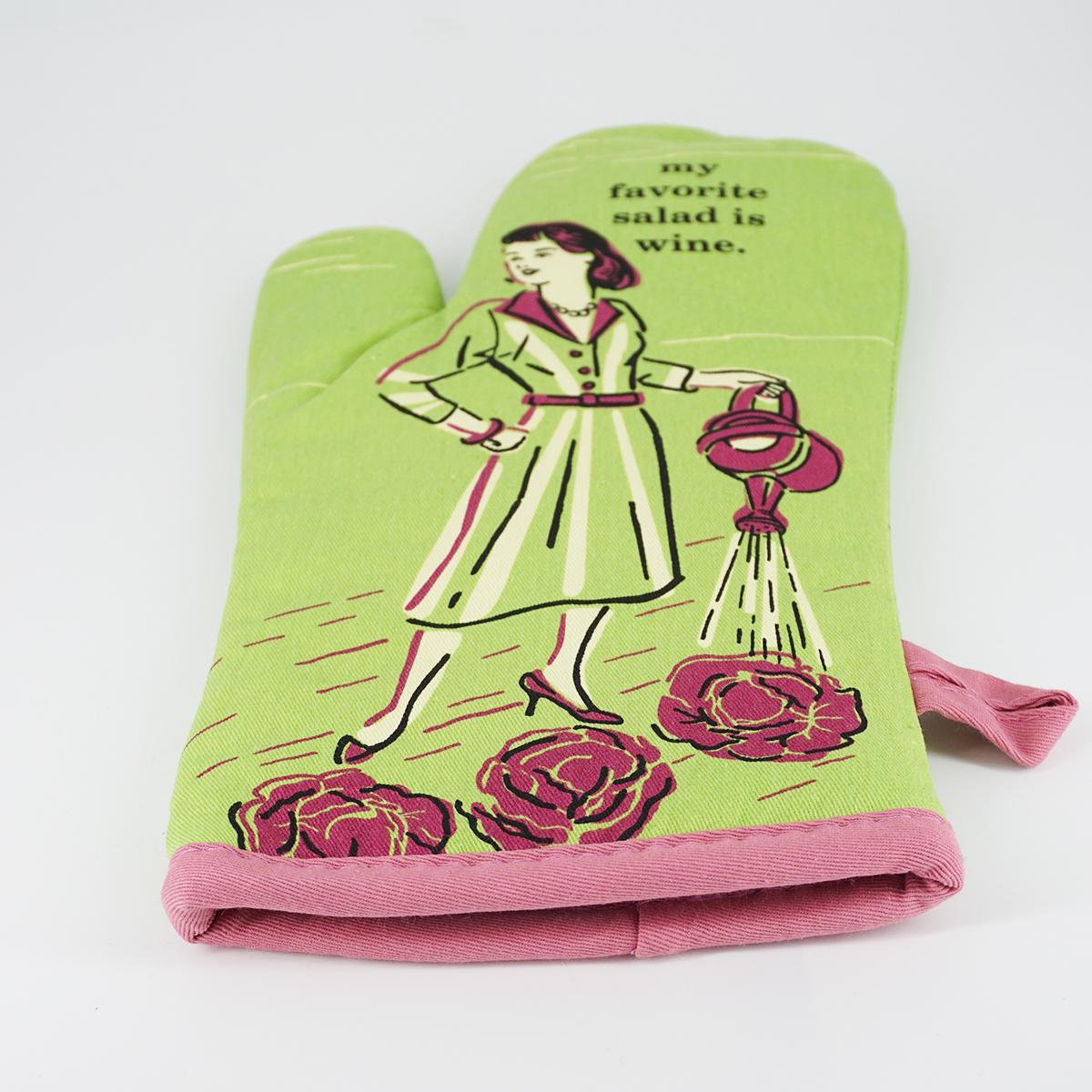 MY FAVORITE SALAD IS WINE oven glove