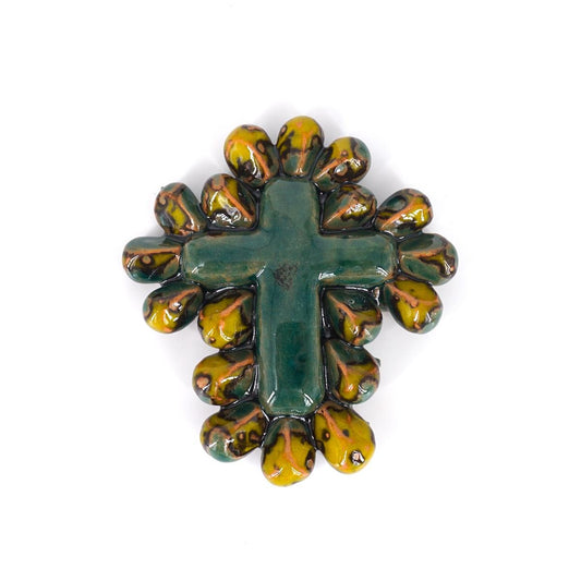 Croce GOCCE VERDE/GIALLA