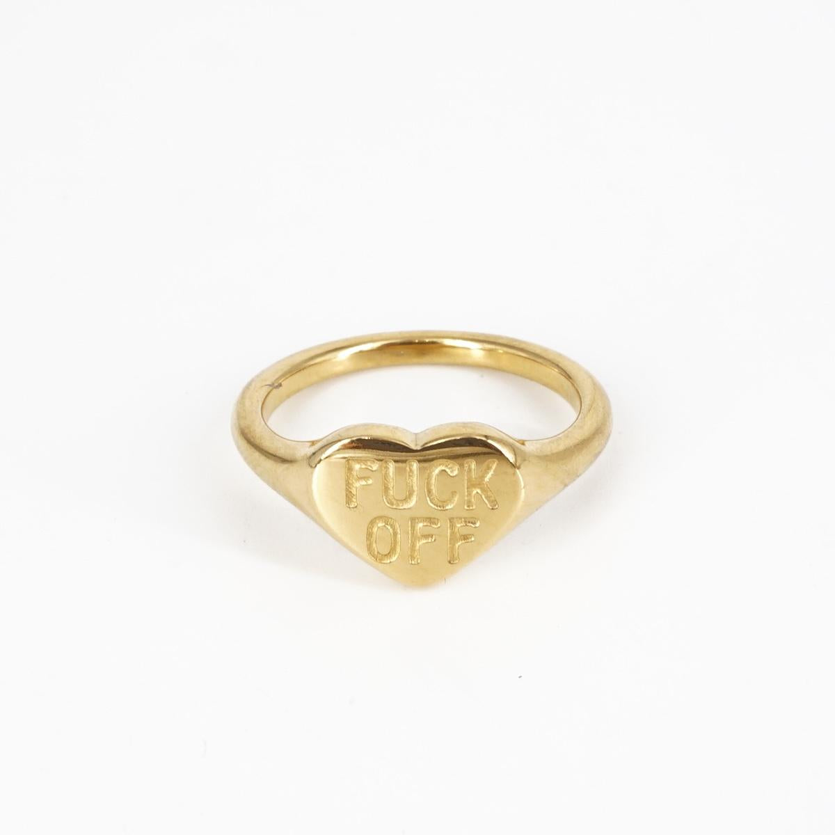 Anello CUORE FUCK OFF