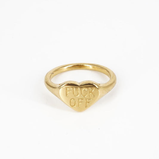 Anello CUORE FUCK OFF