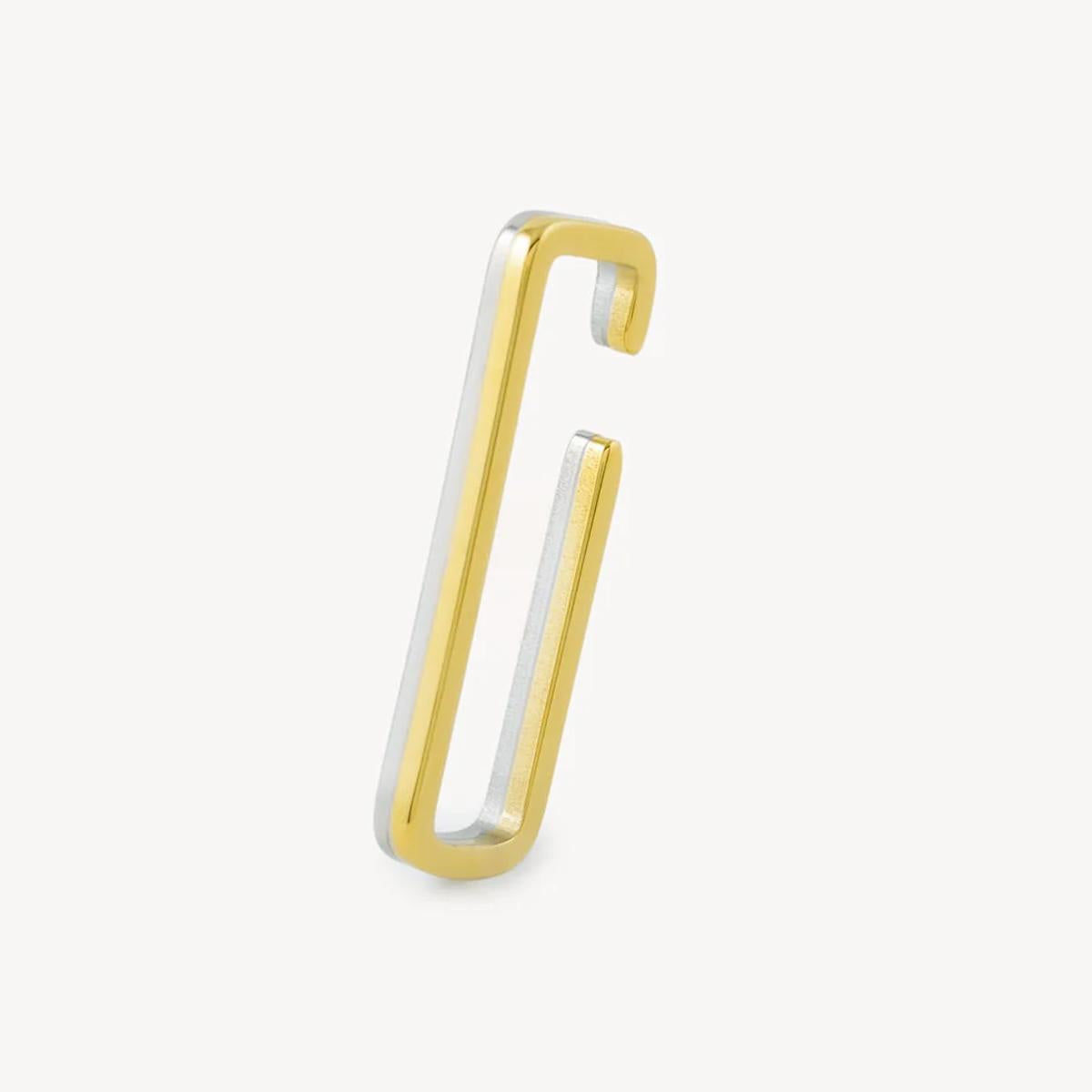 EARCUFF RETTANGOLO BICOLOR EARCUFF RETTANGOLO BICOLOR  YPARIS 