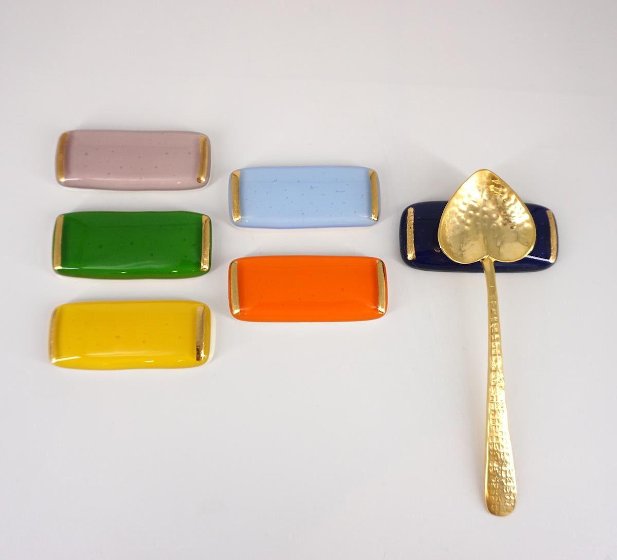 Set 6 poggiaposate MULTICOLOR e ORO