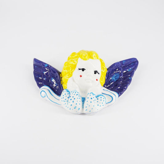ZENJI CERAMICS ANGELO CAPELLI GIALLICUORICINI ALI BLU