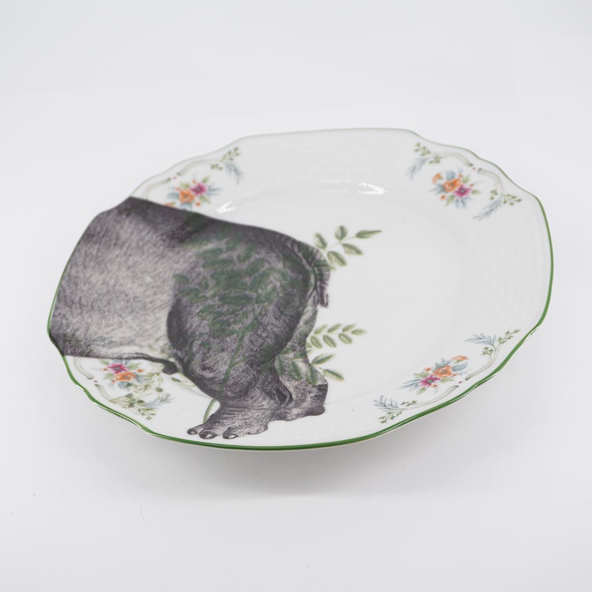 Pair of HIPPO tea plates