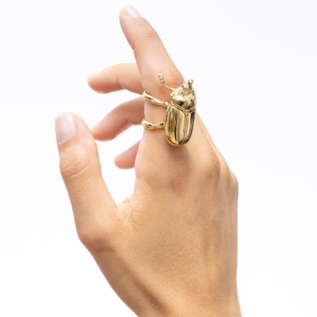 Anello SCARABEO ORO femmina large ANELLO SCARABEO ORO F LARGE OFFICINE904 