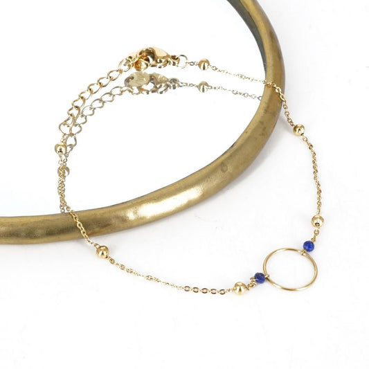 BRACCIALE CERCHIETTO PIETRE BLU BRACCIALE CERCHIETTO PIETRE BLU SOPHIE GIOIELLI 