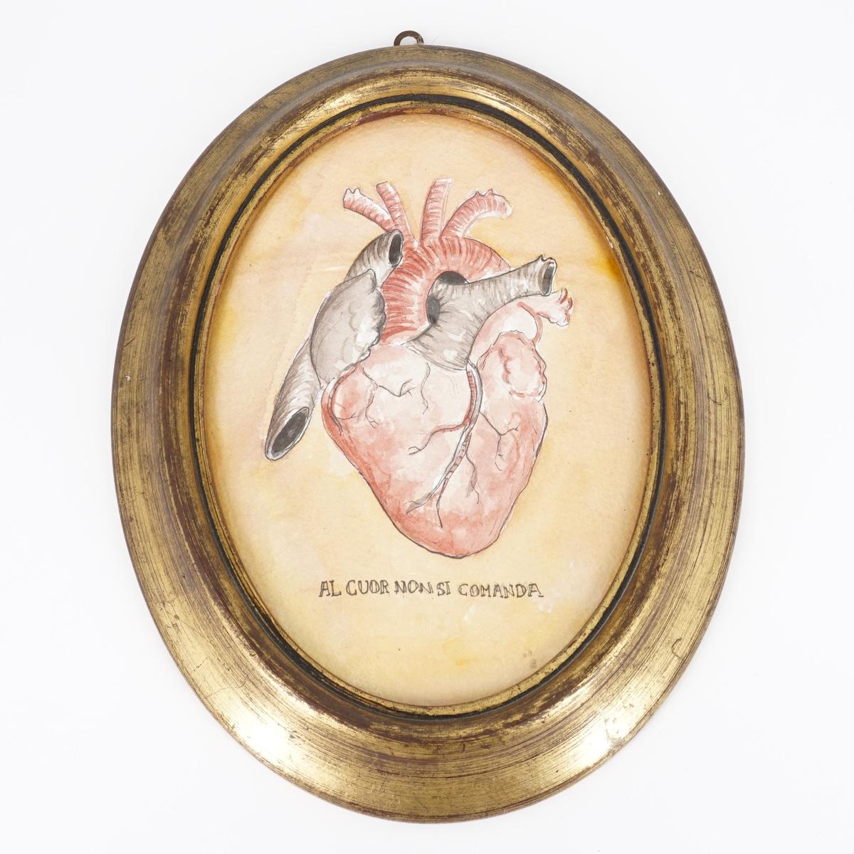 Quadretto AL CUOR NON SI COMANDA GRANDE AL CUOR GRANDE  CATERINA BERTA 