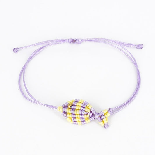 Bracciale PESCIOLINO A RIGHE LILLA E GIALLO BRACCIALE PESCIOLINO RIGHE LILLA/GIALLO NOMADEA 