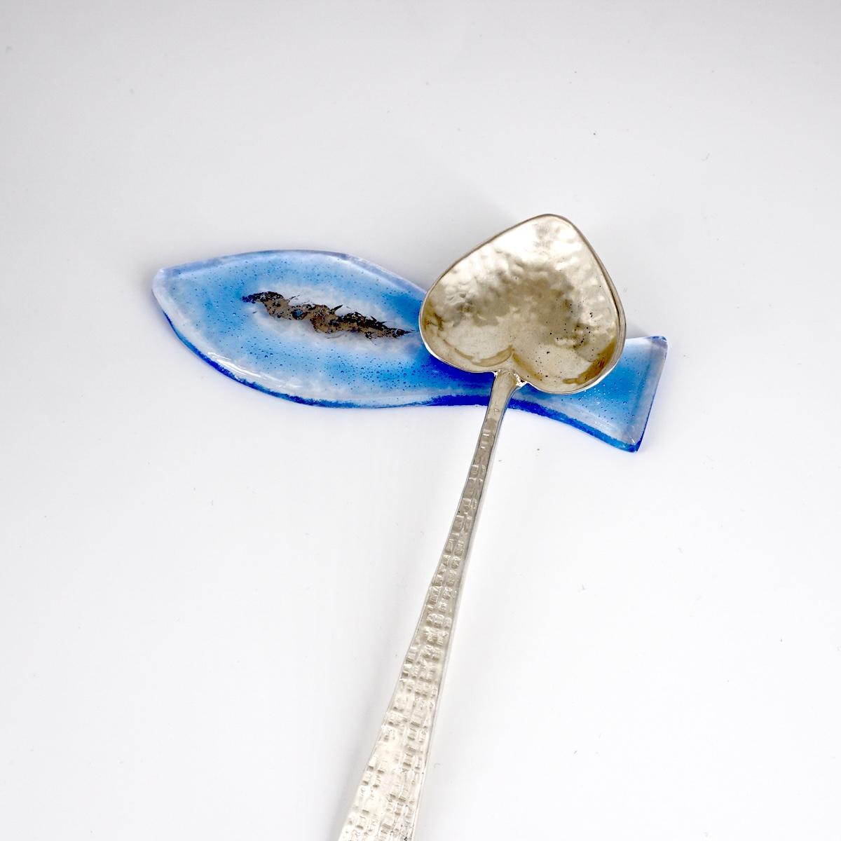 Poggiaposate PESCIOLINO blu oltremare