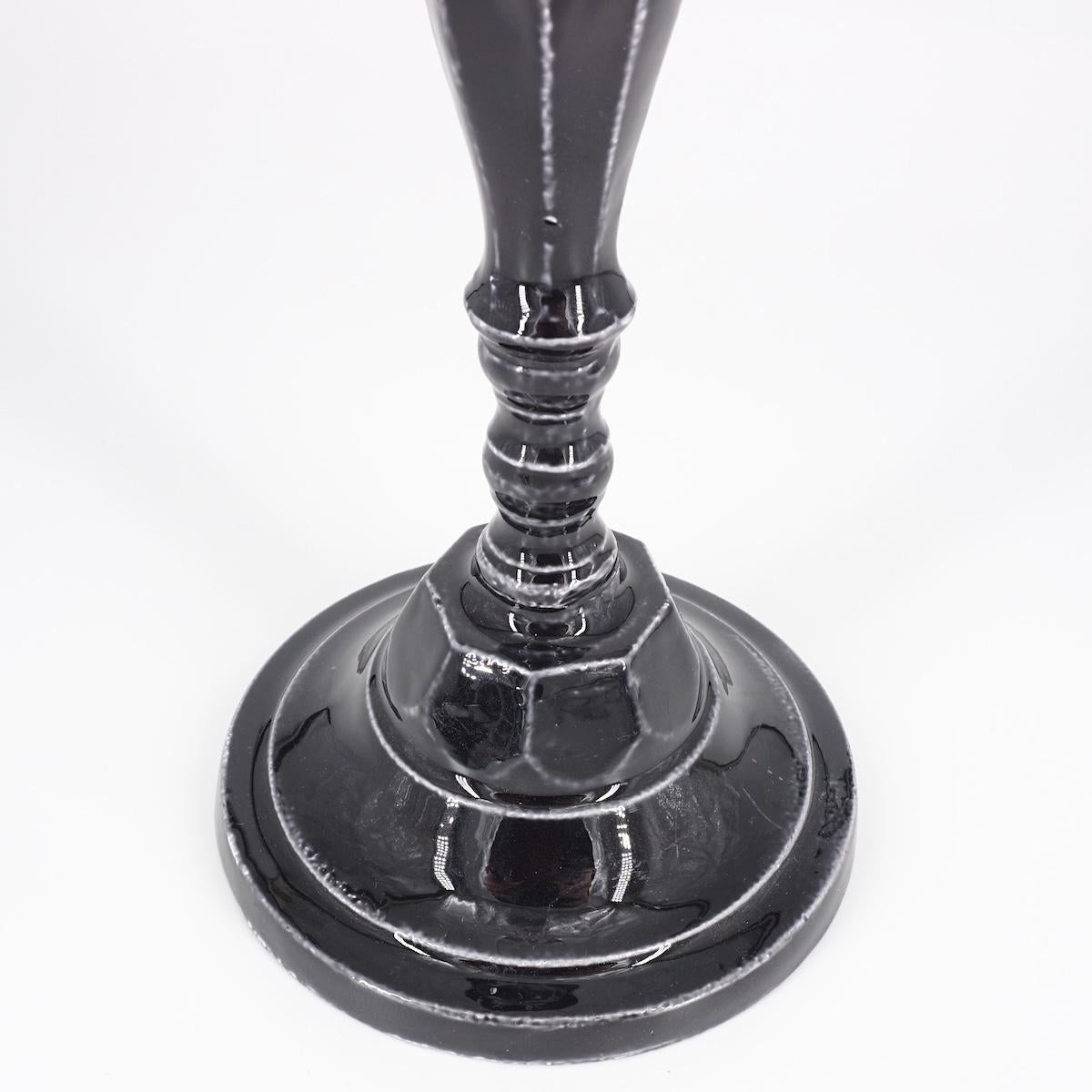 Portacandela geometrico small NERO