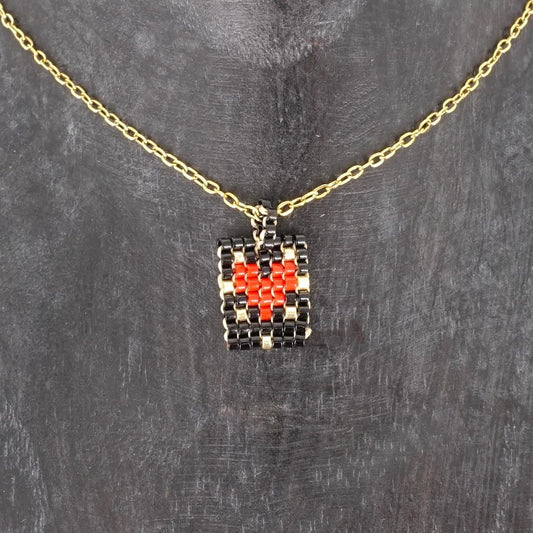 Collana telaio CUORE MINI NERO COLLANA TELAIO CUORE MINI NERO SOPHIE GIOIELLI 