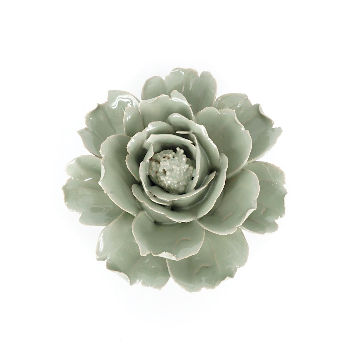 FIORE in CERAMICA ROSA VERDE ACQUA FIORE CERAMICA ROSA VERDE ACQUA CHIVE 