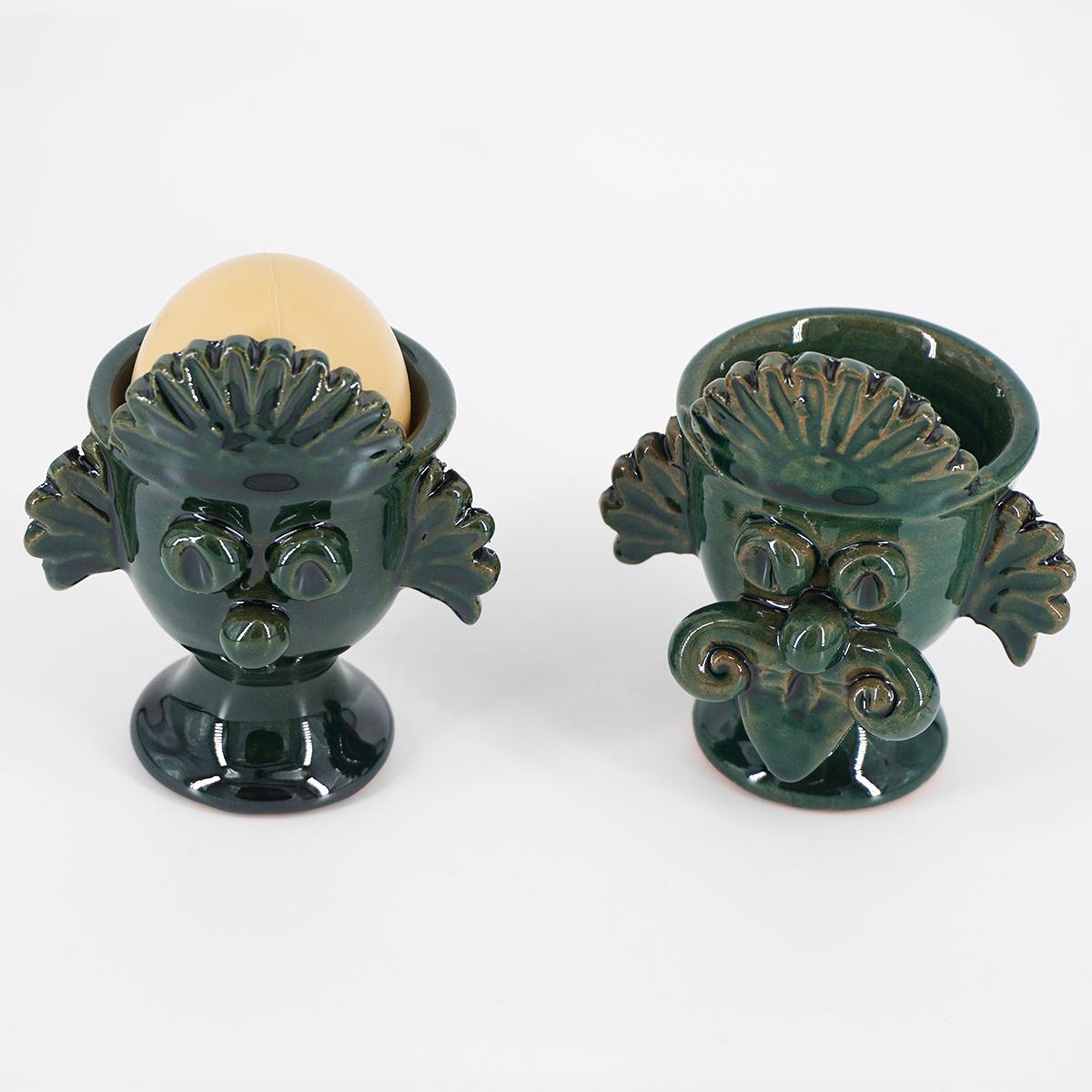 Mori egg cup SUN green