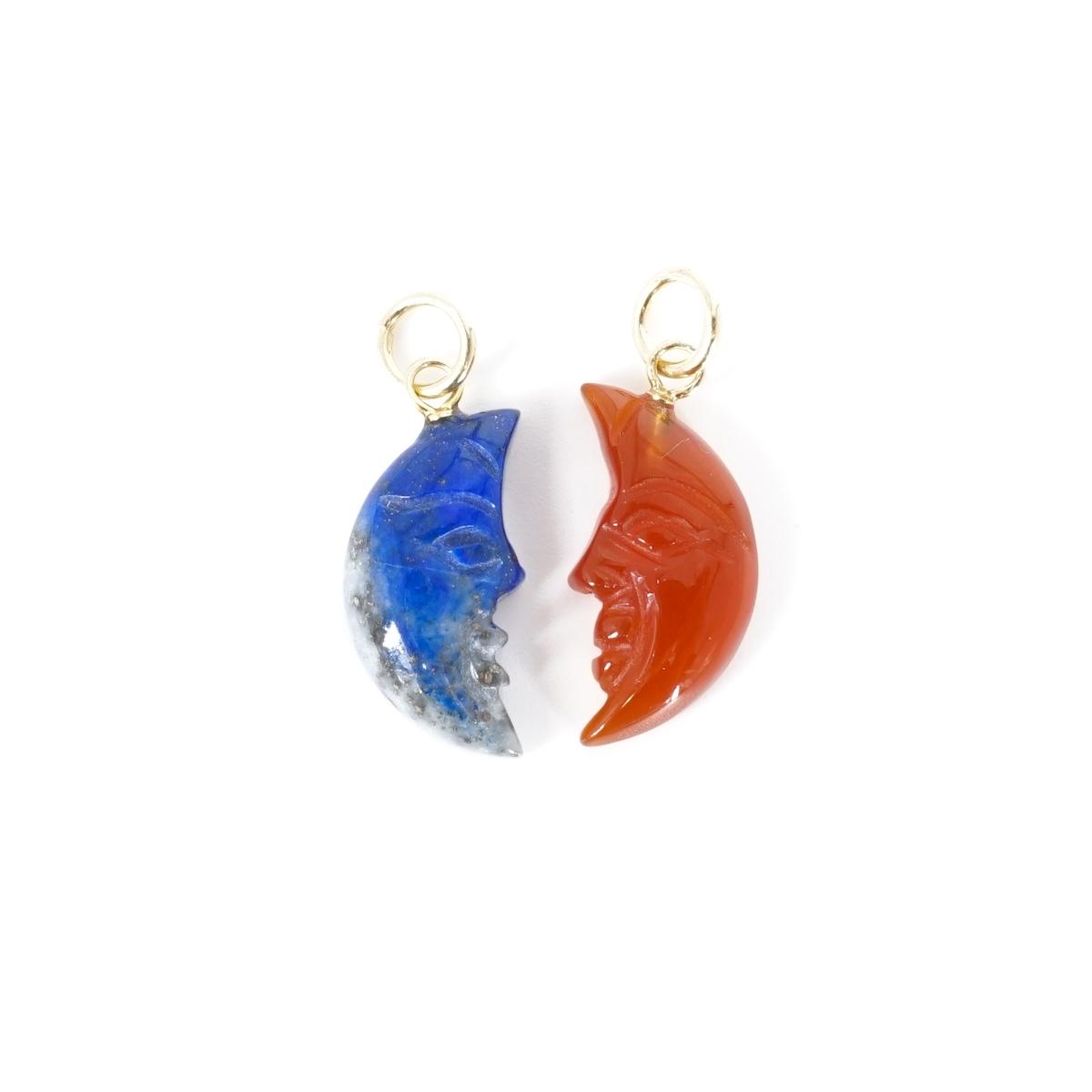Charm LUNA AGATA CHARM LUNA CV AGATA CORALLO 
