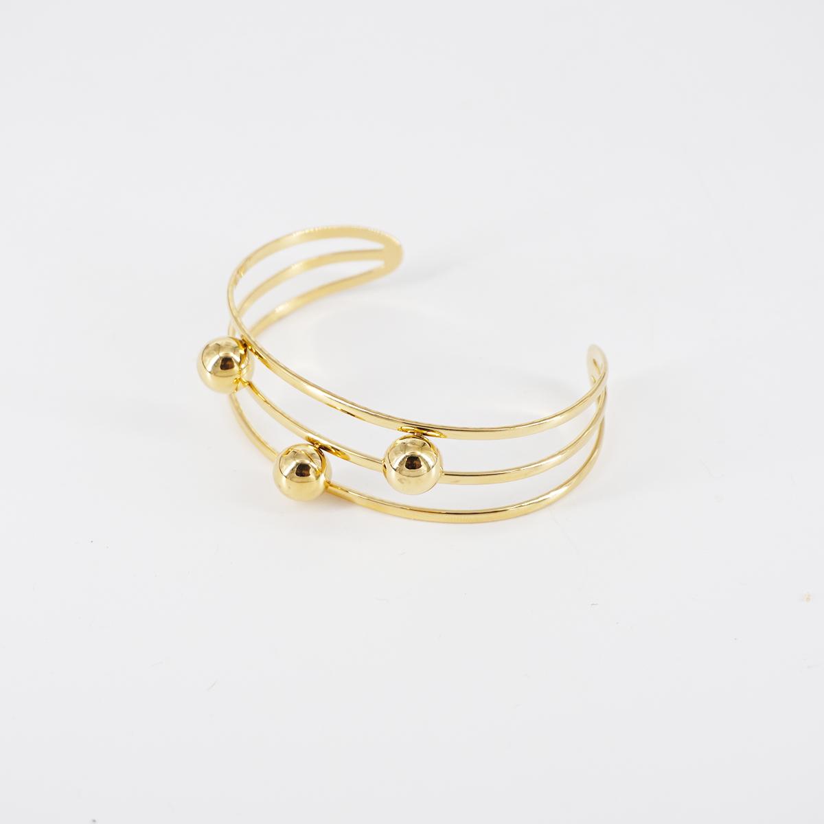 BRACCIALE RIGIDO TRE PALLINE BRACCIALE RIGIDO TRE PALLINE  SOPHIE GIOIELLI 