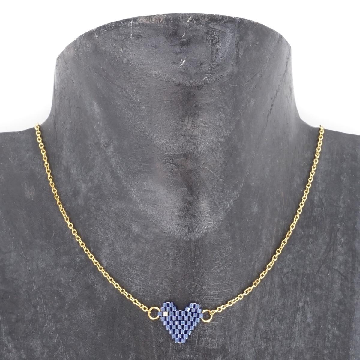 Collana telaio CUORE BLUE JEANS COLLANA TELAIO CUORE BLU JEANS SOPHIE GIOIELLI 