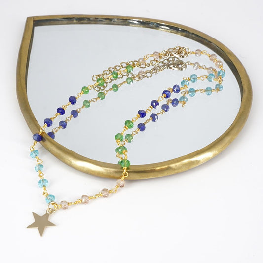 CAVIGLIERA ROSARIO CON STELLINA ORO