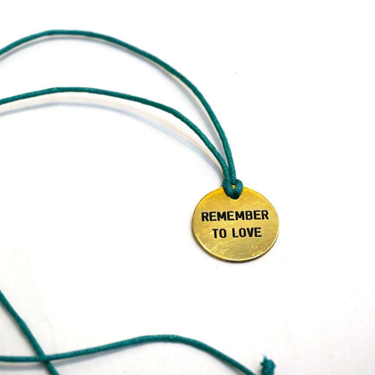 REMEMBER TO LOVE Medal Necklace