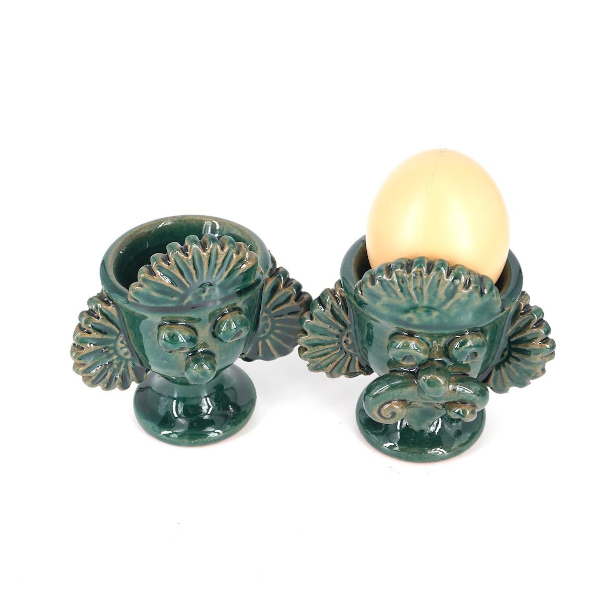 Mori egg cup SUN green