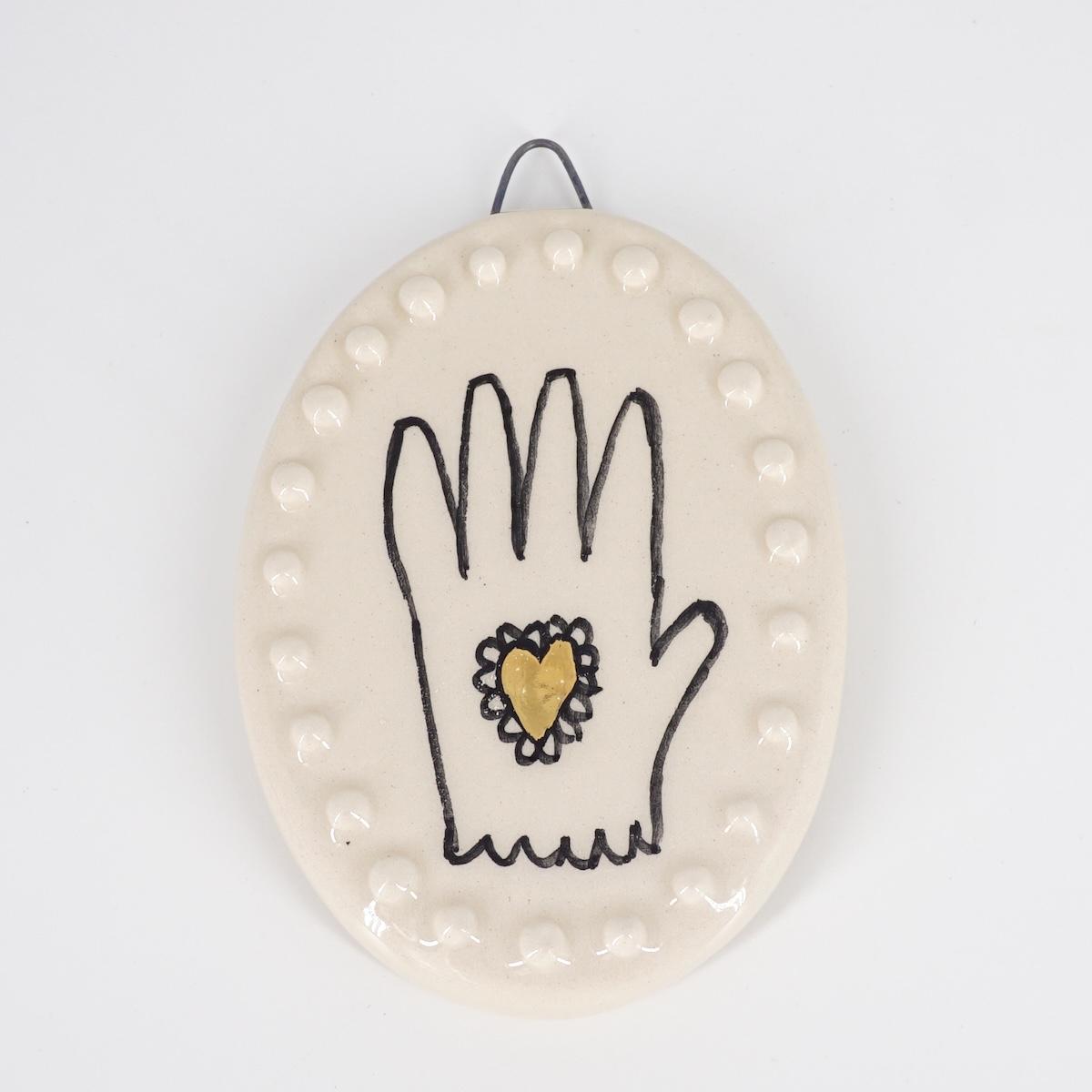 ROSSO RAMINA OVALE MANINABIANCO BOLLICINE