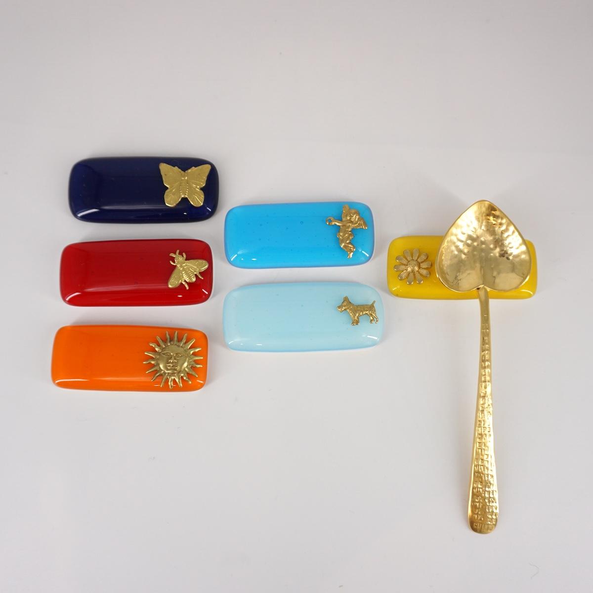 Set di 6 poggiaposate MULTICOLOR E CHARM