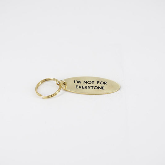 Portachiavi ovale I'M NOT FOR EVERYONE