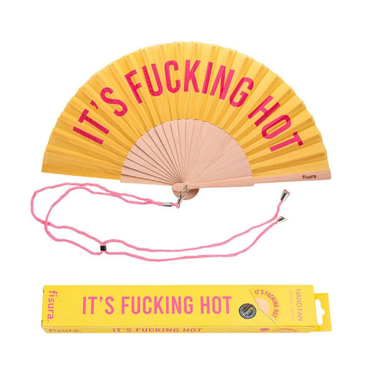 IT'S FUCKING HOT yellow fan