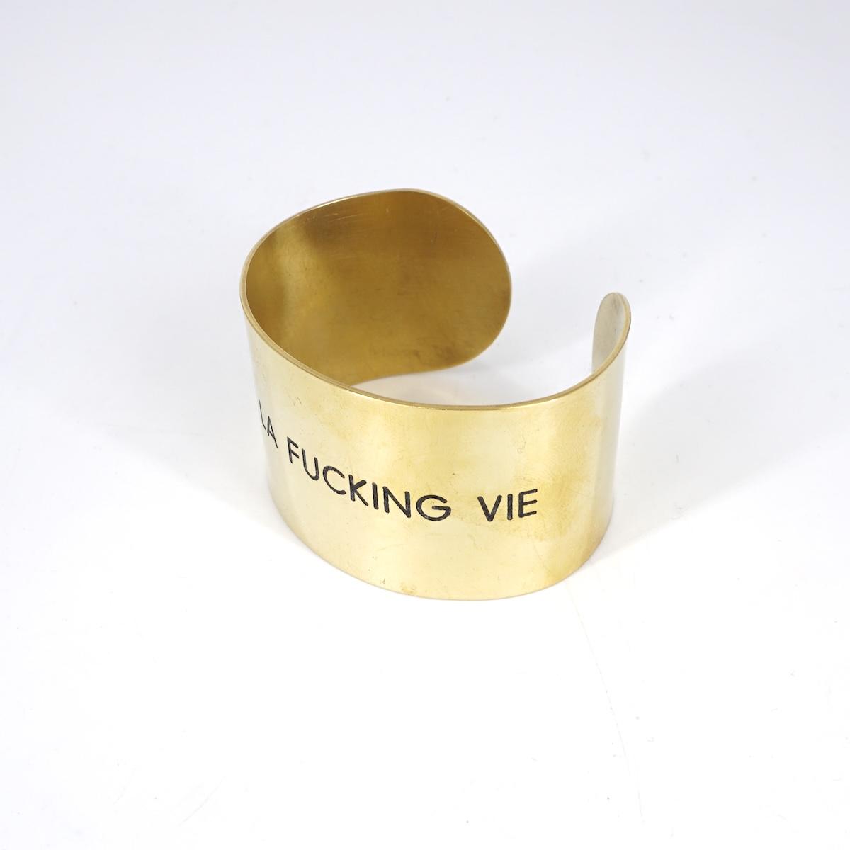 Bracciale fascia alta C'EST LA FUCKING VIE BRACCIALE ALTO CEST LA FUCKING VIE BERC SOPHIE 