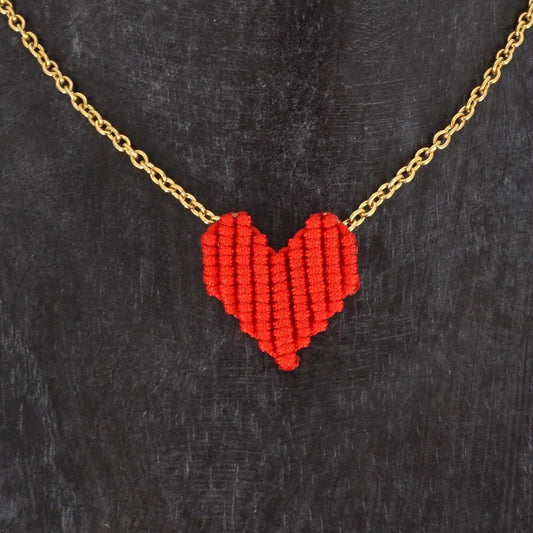 Collana CUORE rosso COLLANA CUORE PIATTO ROSSO NOMADEA 