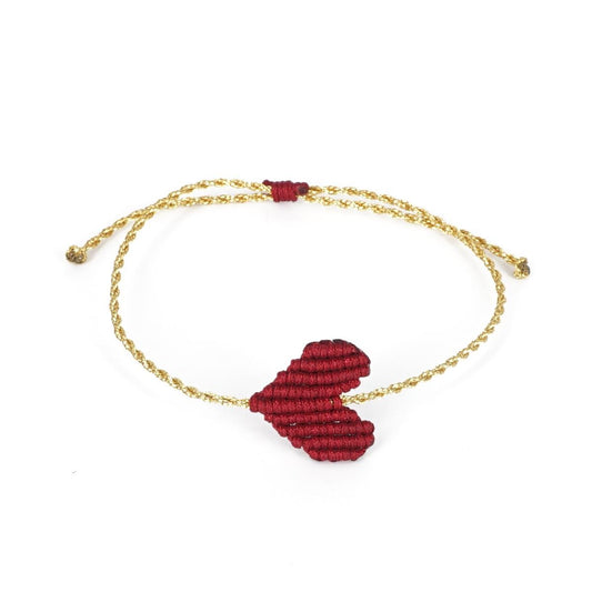Bracciale CUORE bordeaux BRACCIALE CUORE BORDEAUX NOMADEA 