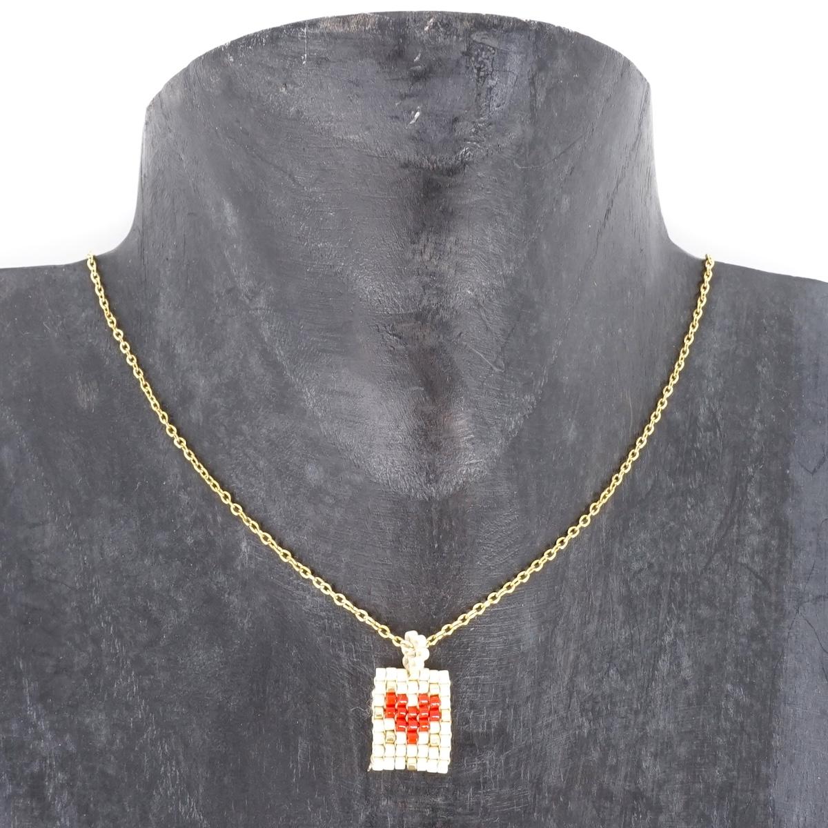 Collana telaio CUORE MINI BIANCO COLLANA TELAIO CUORE MINI BIANCO SOPHIE GIOIELLI 