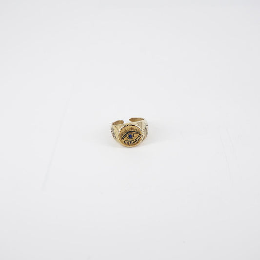 NEFELI ANELLO CHEVALIER TONDOOCCHIO BLU
