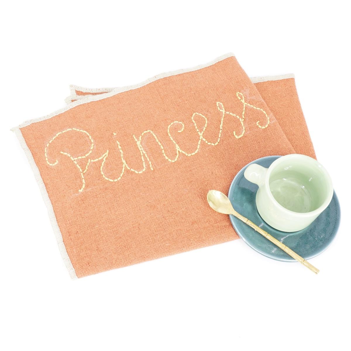 Tovaglietta ricamata PRINCESS terre brulee RICAMO PRINCESS C TERRE TERESA 