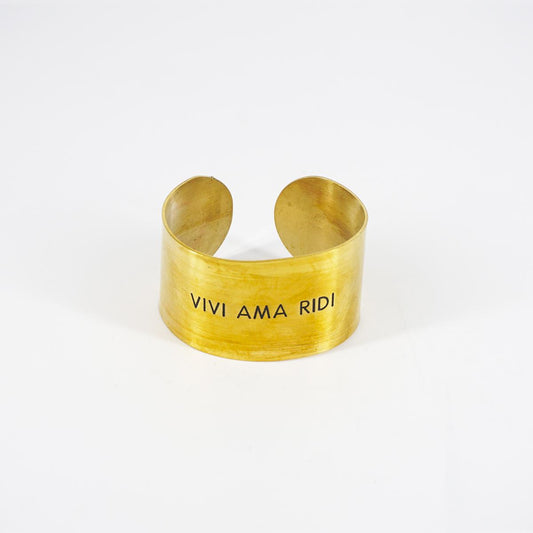 Bracciale fascia alta VIVI AMA RIDI