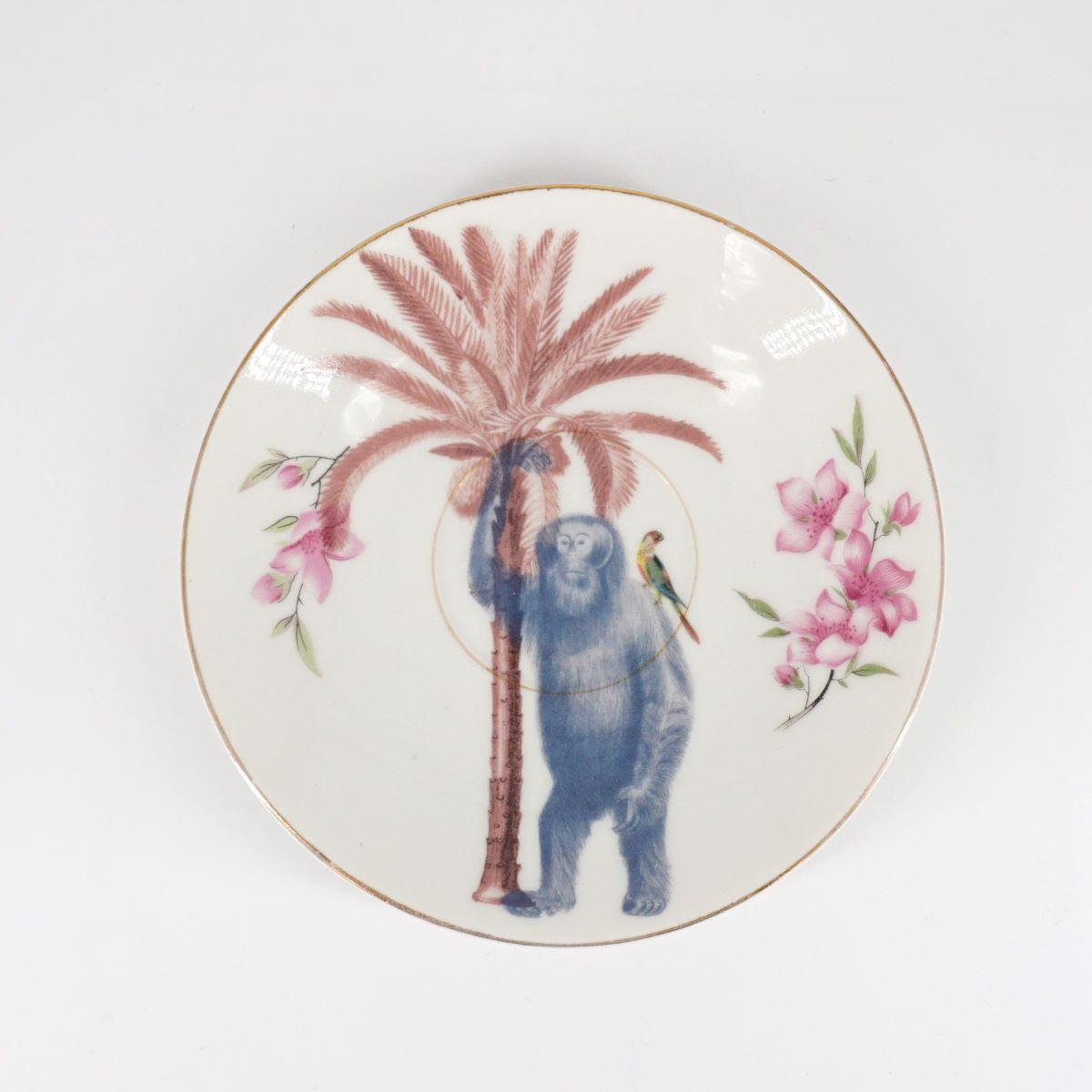 MONKEY tea plate
