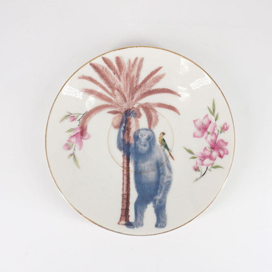MONKEY tea plate