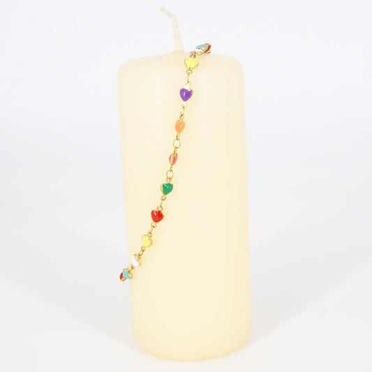CAVIGLIERA CUORI MULTICOLOR CAVIGLIERA CUORI MULTICOLOR  MADAME MATAN 