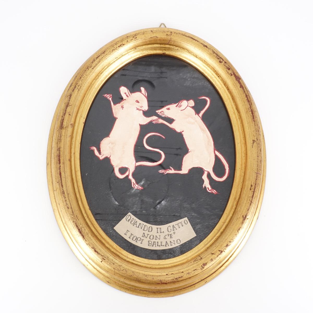 Quadretto QUANDO IL GATTO NON C'E' L