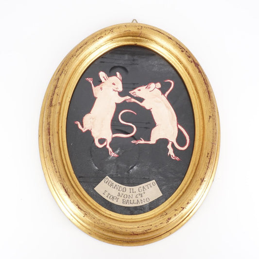 Quadretto QUANDO IL GATTO NON C'E' L