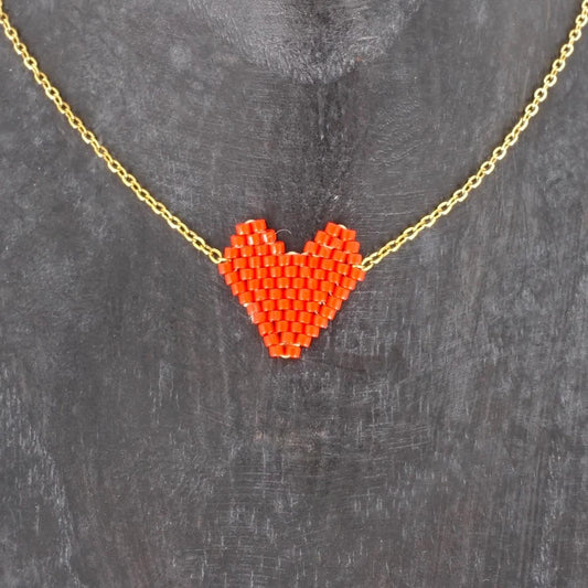 Collana telaio CUORE ROSSO COLLANA TELAIO CUORE ROSSO SOPHIE GIOIELLI 