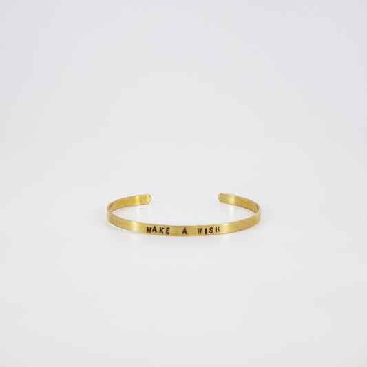 thin bracelet make a wish