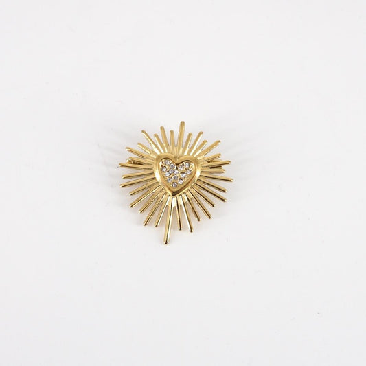 SOPHIE GIOIELLI SPILLA CUORE RAGGI STRASS